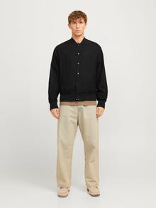Jack & Jones Erkek Beyzbol Yaka Bomber Ceket - Rıo -Black - 12268716