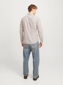 Jack & Jones Slim Kalıp Gömlek Yaka Gömlek -Crockery - 12268964