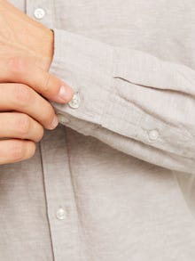 Jack & Jones Slim Kalıp Gömlek Yaka Gömlek -Crockery - 12268964