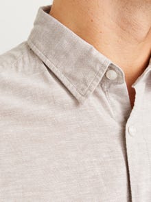 Jack & Jones Slim Kalıp Gömlek Yaka Gömlek -Crockery - 12268964