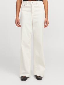 Jack & Jones Geniş Bacak Kalıp Yüksek bel Kot -White Denim - 12269078