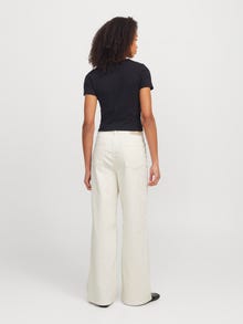 Jack & Jones Geniş Bacak Kalıp Yüksek bel Kot -White Denim - 12269078