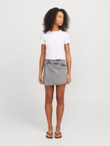 Jack & Jones Kadın Denım Şort Etek - Greta -Light Grey Denim - 12269114