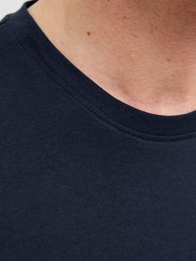 Jack & Jones Erkek Logo Baskılı Bisiklet Yaka Tişört - Verner -Sky Captain - 12269314