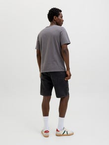 Jack & Jones Erkek Bisiklet Yaka Baskılı Tişört - Jaxon -Castlerock - 12269390