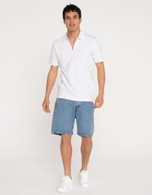 Jack & Jones Erkek Tony 730 Denım Şort -Blue Denim - 12269489