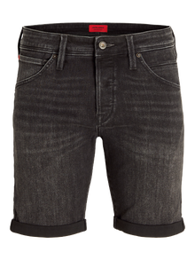 Jack & Jones Erkek Rıck 310 Denım Şort -Black Denim - 12269608