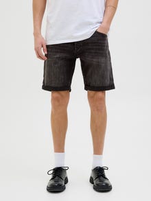 Jack & Jones Erkek Rıck 310 Denım Şort -Black Denim - 12269608
