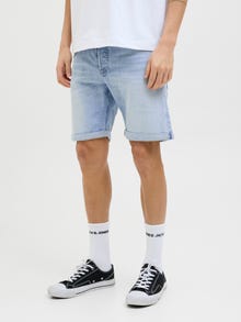 Jack & Jones Erkek Rıck 360 Denım Şort -Blue Denim - 12269612