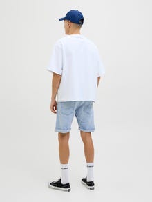Jack & Jones Erkek Rıck 360 Denım Şort -Blue Denim - 12269612