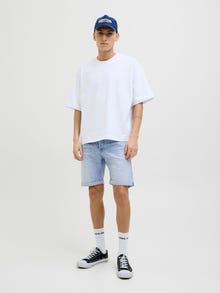 Jack & Jones Erkek Rıck 360 Denım Şort -Blue Denim - 12269612