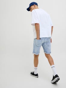 Jack & Jones Erkek Rıck 360 Denım Şort -Blue Denim - 12269612
