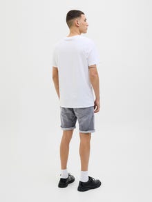 Jack & Jones Erkek Rıck 360 Denım Şort -Grey Denim - 12269612