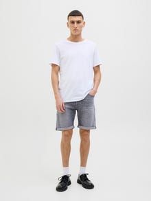 Jack & Jones Erkek Rıck 360 Denım Şort -Grey Denim - 12269612