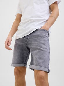 Jack & Jones Erkek Rıck 360 Denım Şort -Grey Denim - 12269612