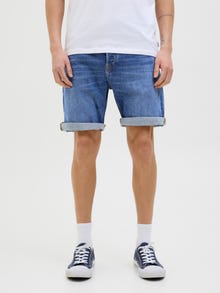 Jack & Jones Erkek Rıck 360 Denım Şort -Blue Denim - 12269612