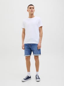 Jack & Jones Erkek Rıck 360 Denım Şort -Blue Denim - 12269612