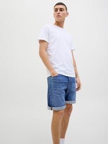 Jack & Jones Erkek Rıck 360 Denım Şort -Blue Denim - 12269612