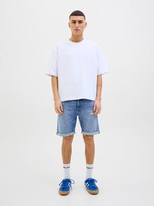 Jack & Jones Erkek Rıck 360 Denım Şort -Blue Denim - 12269612