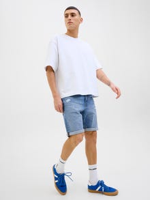 Jack & Jones Erkek Rıck 360 Denım Şort -Blue Denim - 12269612