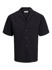 Jack & Jones Erkek Kısa Kollu Gömlek - Massımo -Black - 12269640