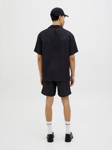 Jack & Jones Erkek Kısa Kollu Gömlek - Massımo -Black - 12269640