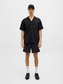 Jack & Jones Erkek Kısa Kollu Gömlek - Massımo -Black - 12269640