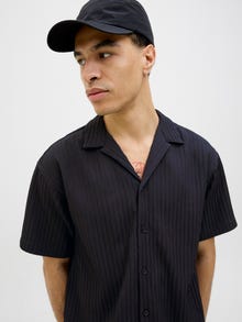 Jack & Jones Erkek Kısa Kollu Gömlek - Massımo -Black - 12269640