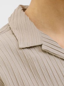 Jack & Jones Erkek Kısa Kollu Gömlek - Massımo -Oxford Tan - 12269640