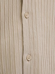 Jack & Jones Erkek Kısa Kollu Gömlek - Massımo -Oxford Tan - 12269640