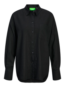 Jack & Jones Kadın Keten Gömlek - Jamie -Black - 12269668