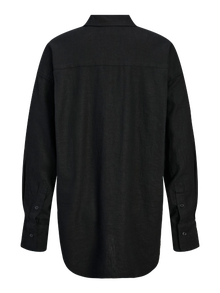 Jack & Jones Kadın Keten Gömlek - Jamie -Black - 12269668