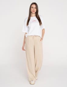 Jack & Jones Kadın Keten Pantolon - Breeze -Feather Gray - 12269769