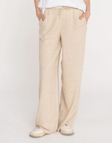 Jack & Jones Kadın Keten Pantolon - Breeze -Feather Gray - 12269769