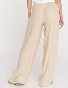 Jack & Jones Kadın Keten Pantolon - Breeze -Feather Gray - 12269769