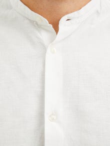 Jack & Jones Büyük Beden Keten Karışımlı Gömlek - Breeze -White - 12270008