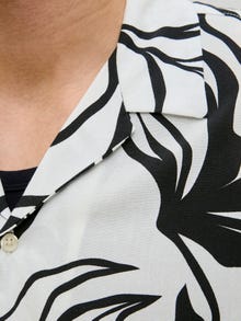 Jack & Jones Büyük Beden Desenli Gömlek - Jeff -Black - 12270018