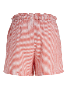 Jack & Jones Kadın Çizgili Şort - Windy -Racing Red - 12270238