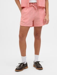 Jack & Jones Kadın Çizgili Şort - Windy -Racing Red - 12270238