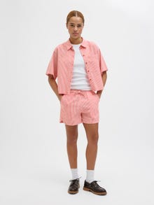 Jack & Jones Kadın Çizgili Şort - Windy -Racing Red - 12270238