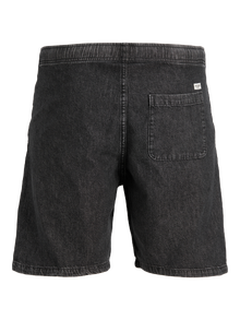 Jack & Jones Erkek Tony 596 Beli Lastikli Jogger Şort -Black Denim - 12270251