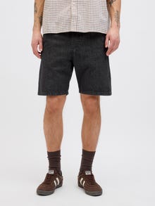 Jack & Jones Erkek Tony 596 Beli Lastikli Jogger Şort -Black Denim - 12270251