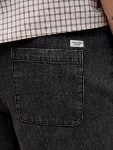 Jack & Jones Erkek Tony 596 Beli Lastikli Jogger Şort -Black Denim - 12270251