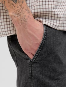 Jack & Jones Erkek Tony 596 Beli Lastikli Jogger Şort -Black Denim - 12270251