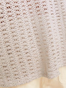 Jack & Jones Erkek Kroşe Kısa Kollu Gömlek - Crochet -Moonbeam - 12270515