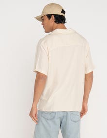 Jack & Jones Erkek Kısa Kollu Gömlek - Cabana -Antique White - 12271115