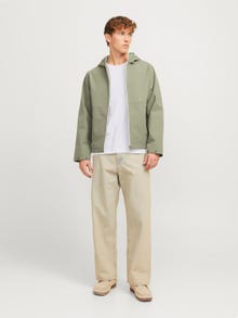 Jack & Jones Erkek Göğüs ve Sırt Baskılı Tişört - Jackıe -White - 12271366
