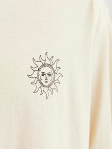 Jack & Jones Erkek Göğüs ve Sırt Baskılı Tişört - Jackıe -Moonbeam - 12271366