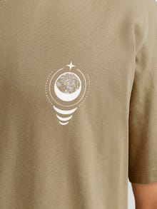 Jack & Jones Erkek Göğüs ve Sırt Baskılı Tişört - Jackıe -Coriander - 12271366