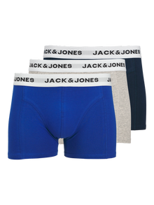 Jack & Jones Erkek 3'lü Boxer Paketi - Joe -Navy Blazer - 12271554